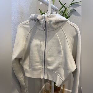 lululemon scuba full zip cropped hoodie